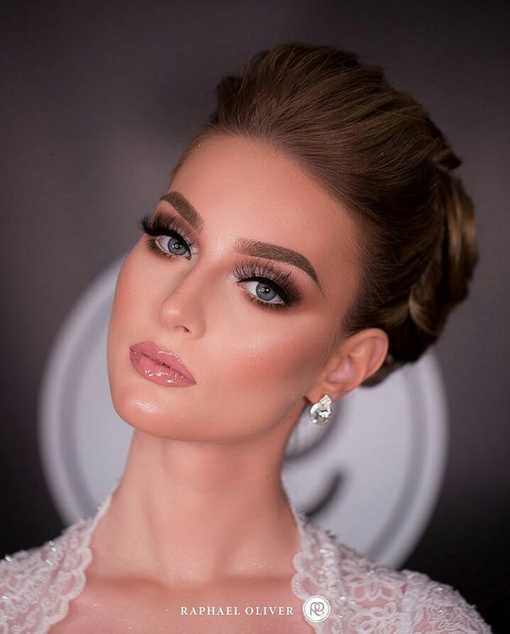 maquiagem de noiva escura