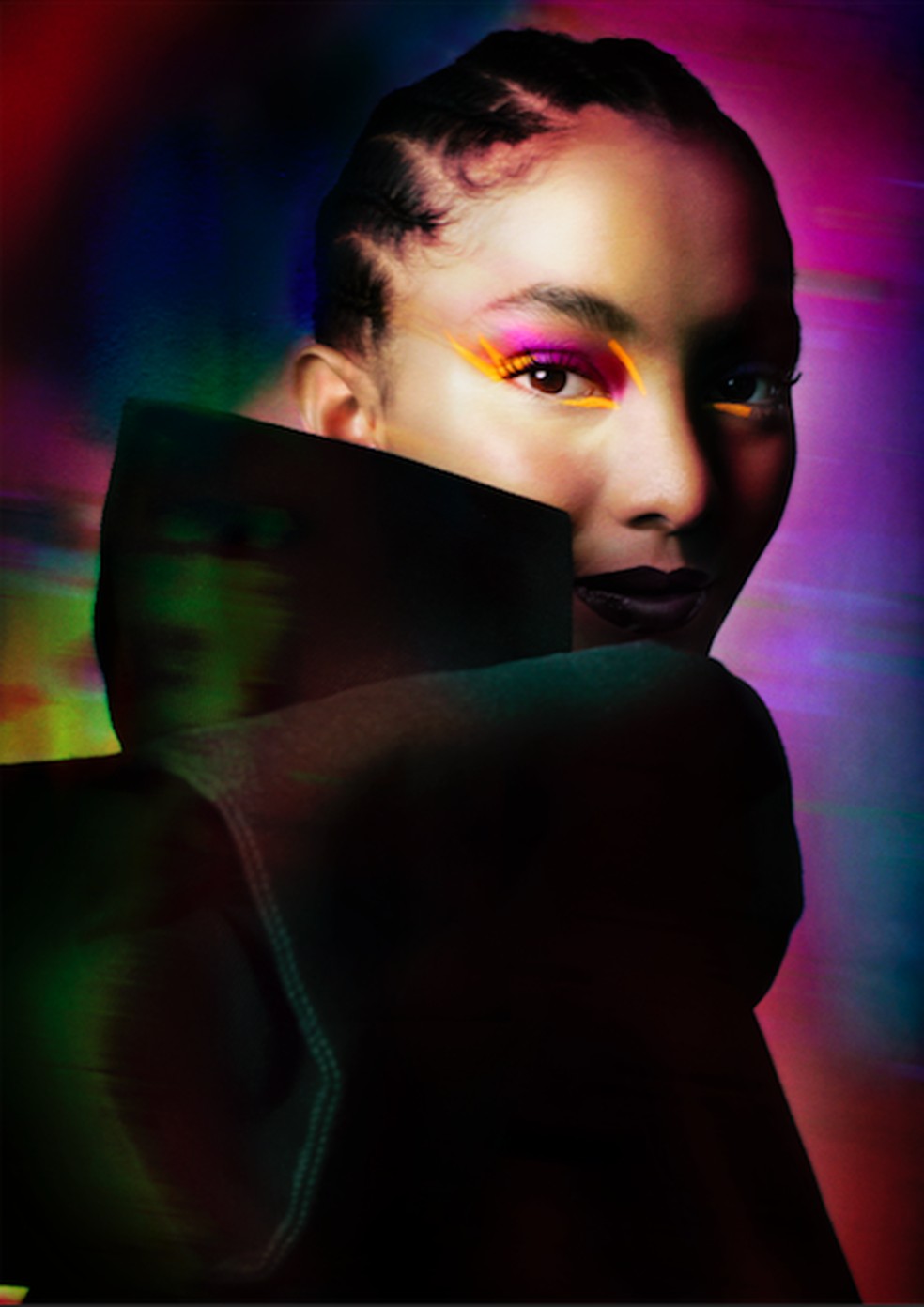 como fazer delineado gráfico futurista passo a passo