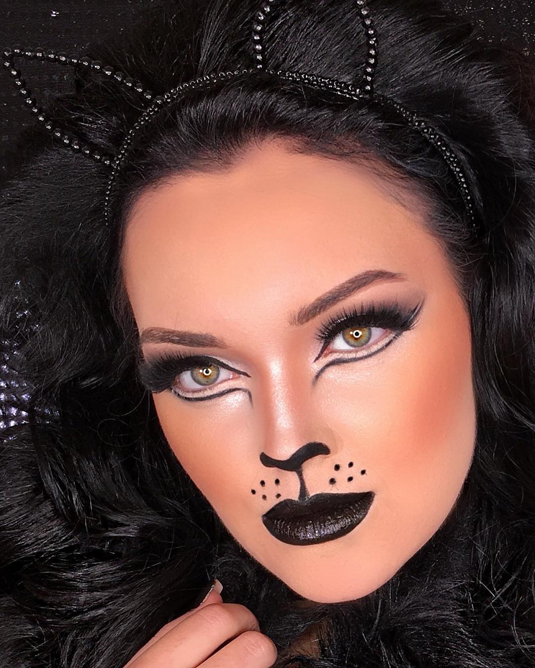 maquiagem mulher gato