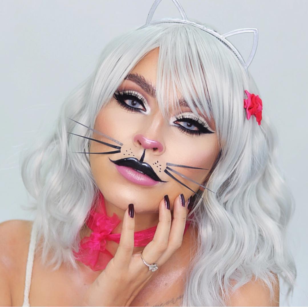 ideias de maquiagem mulher gato para festa
