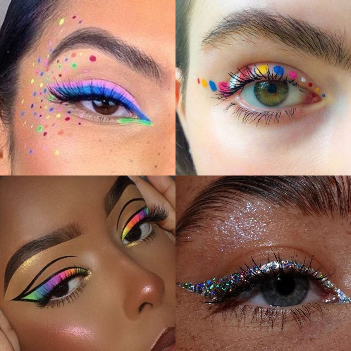 maquiagem carnaval glitter