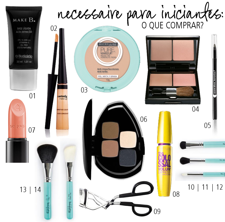 Maquiagem para iniciantes o que não pode faltar