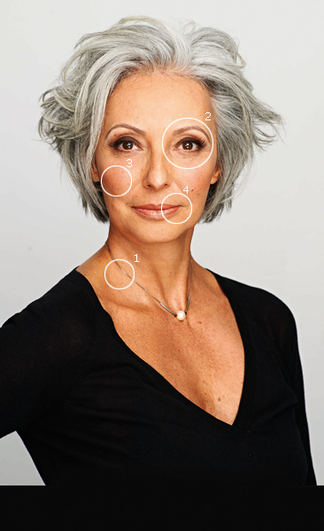 como fazer maquiagem para pele madura com pouco brilho