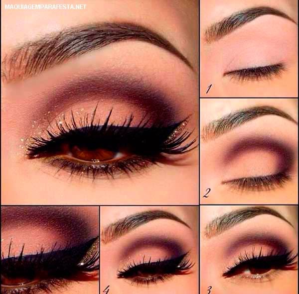 Cores de sombra que transformam seu visual com roupa marrom