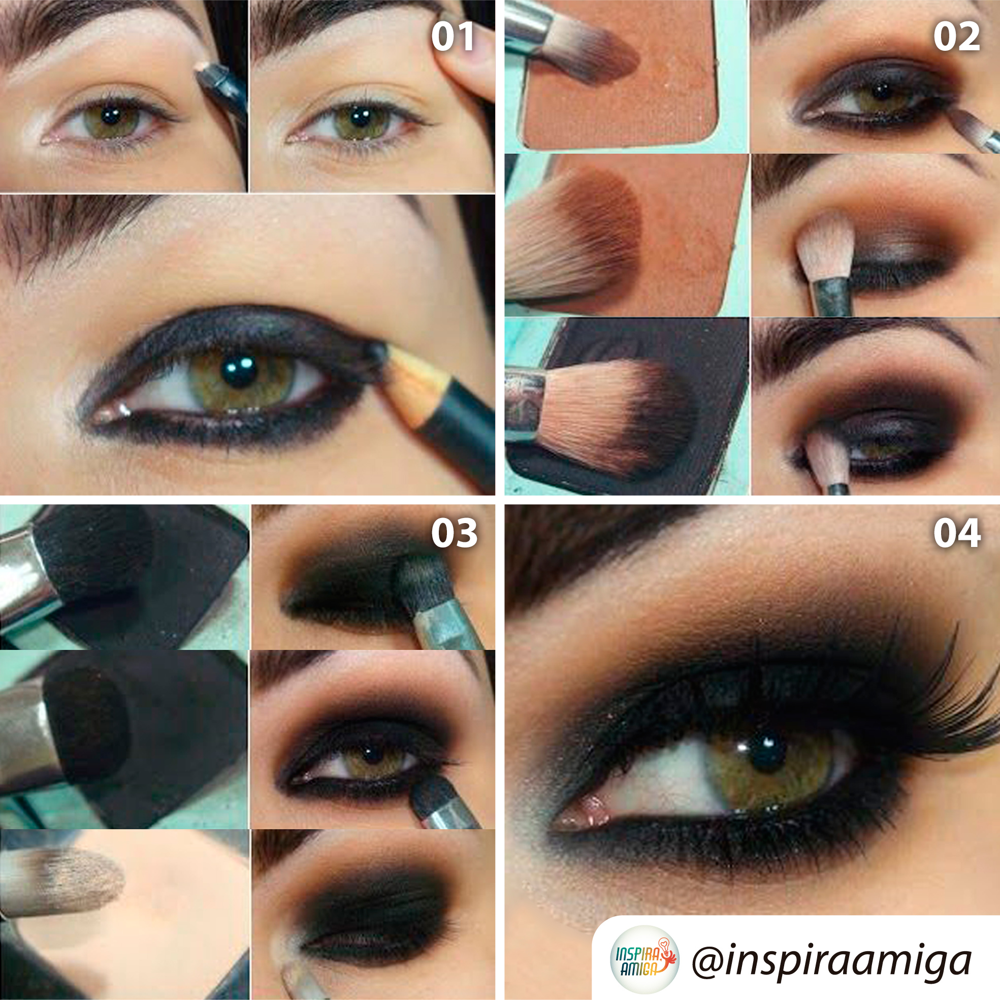 maquiagem preta passo a passo