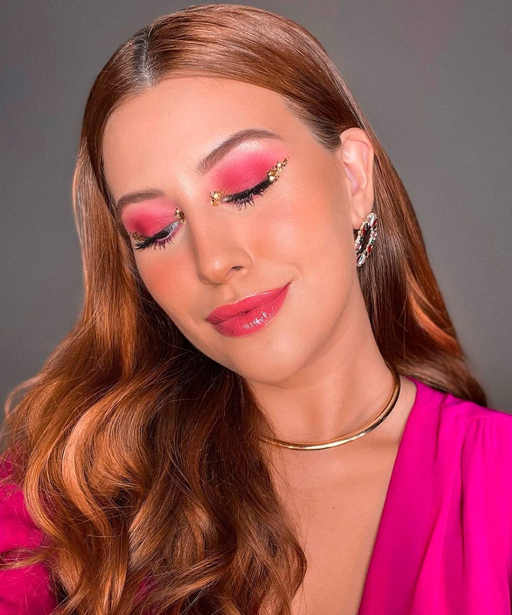 Maquiagem rosa baratinho