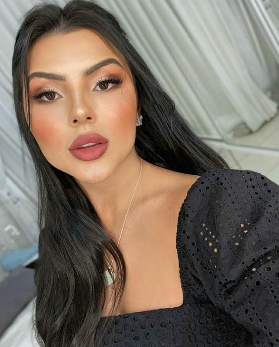 maquiagem vestido preto