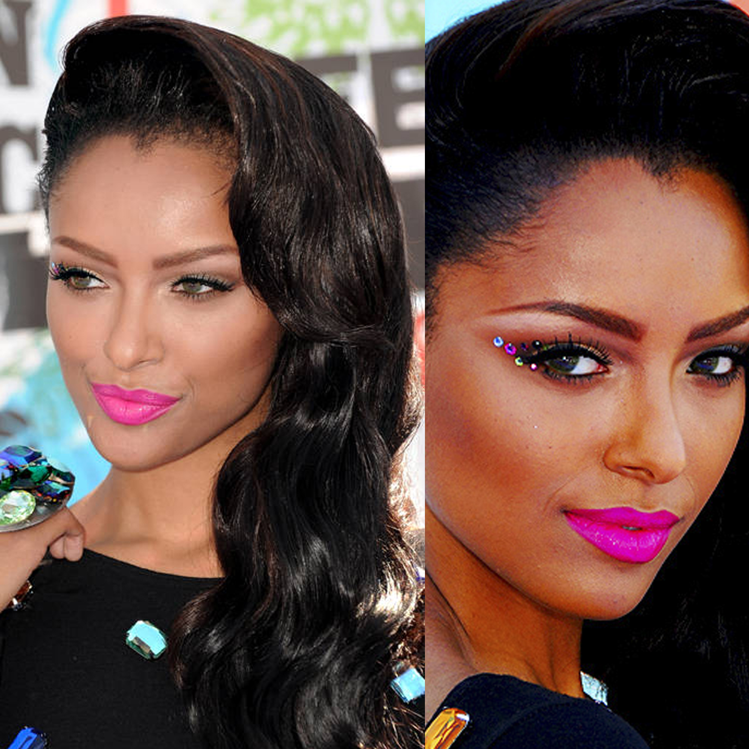 maquiagens com batom rosa