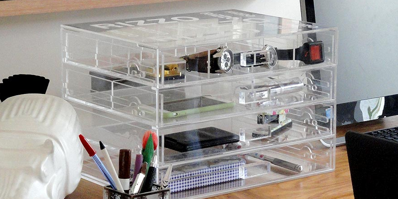 melhor organizador de gavetas de acrílico