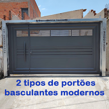 portão de alumínio preto