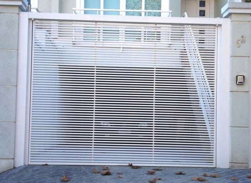 portão pivotante para condomínio