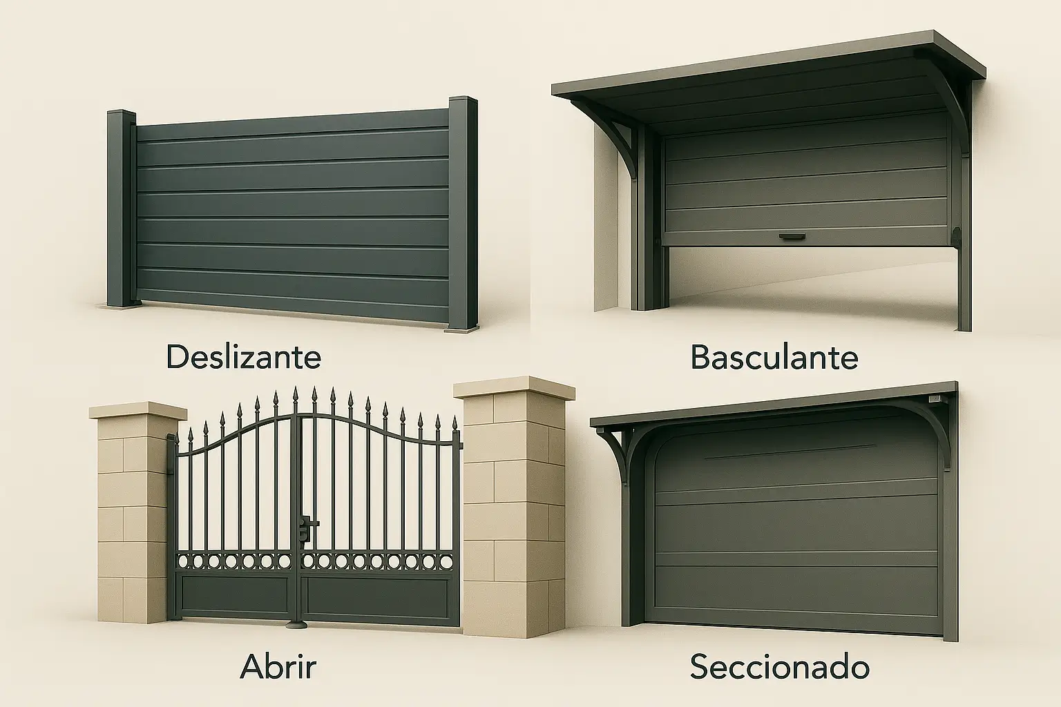 portão de ferro com grade