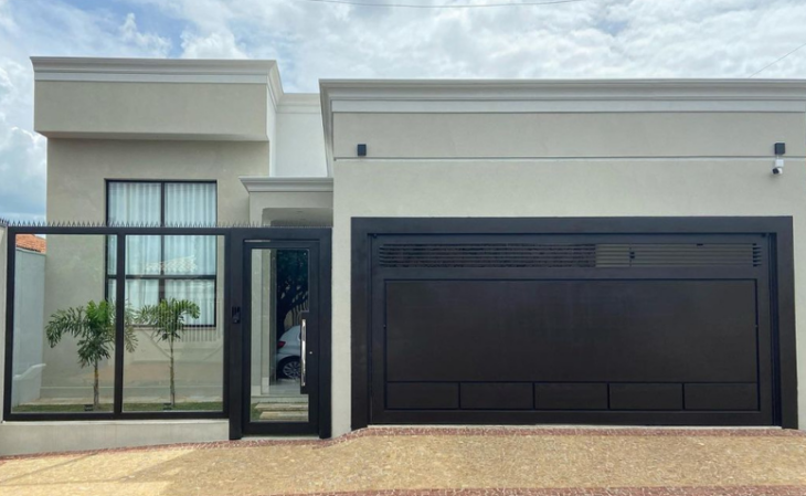 portão com social embutido