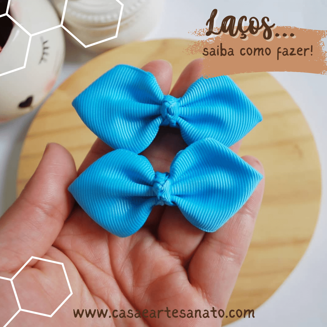 tutorial laço gravatinha simples passo a passo