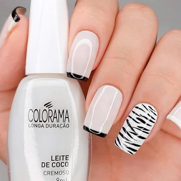 unhas em gel decoradas simples e elegantes