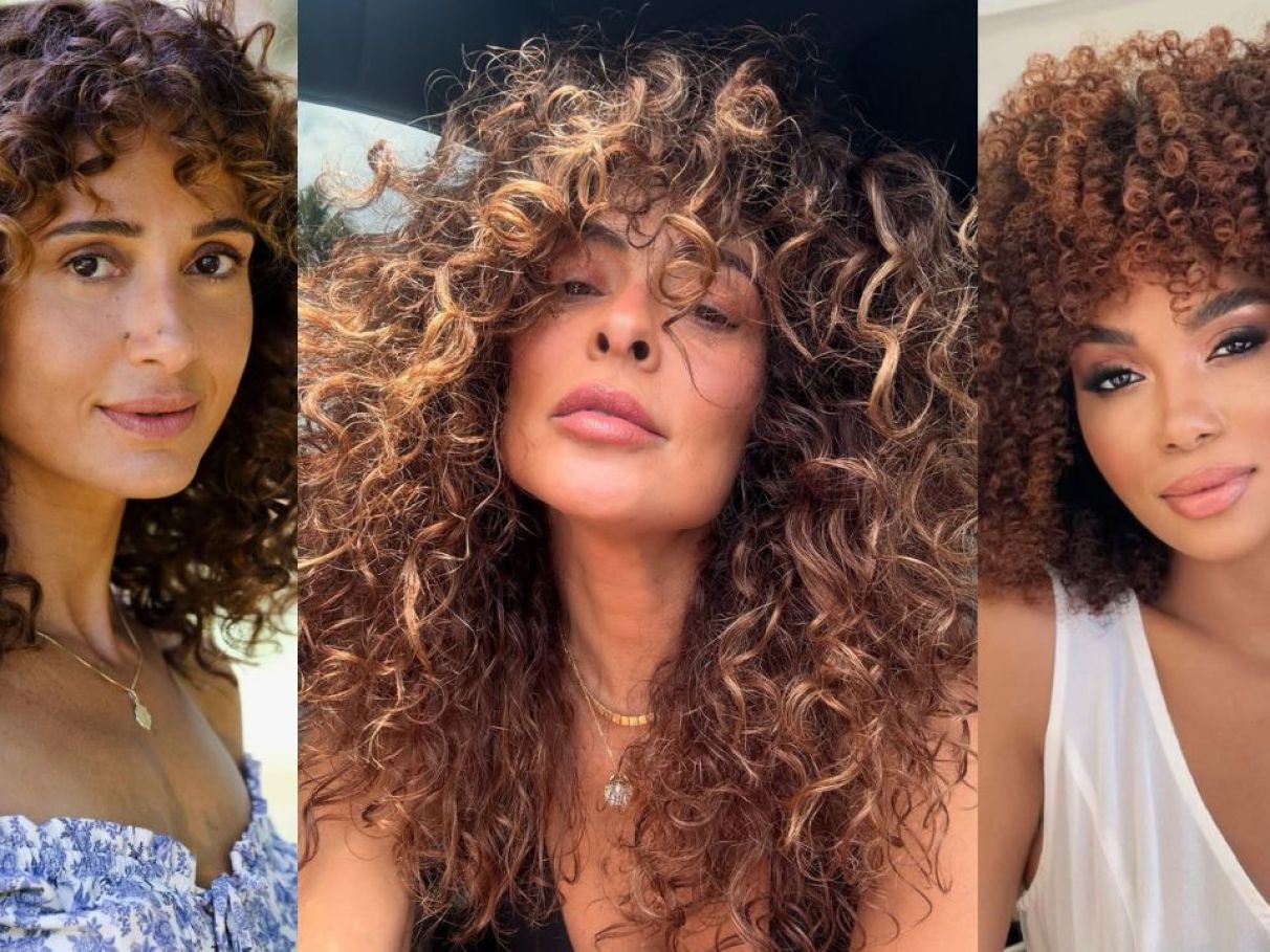 morena iluminada cacheada vs luzes tradicionais