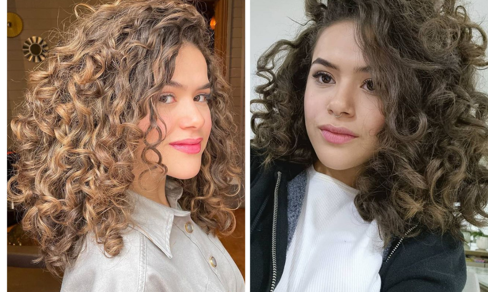 morena iluminada cacheada preço salão