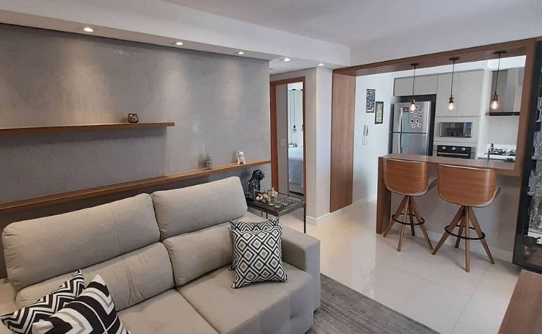 moveis planejados ou modulares para cozinha e sala integradas