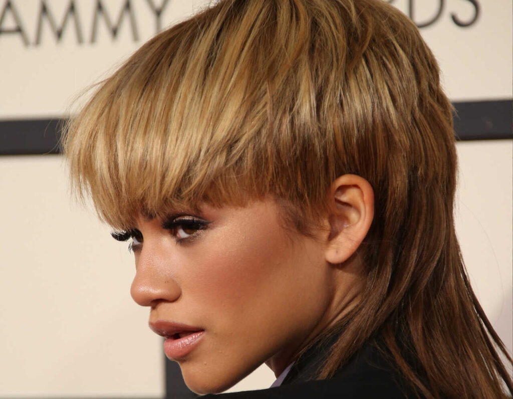 finalização mullet cabelo liso