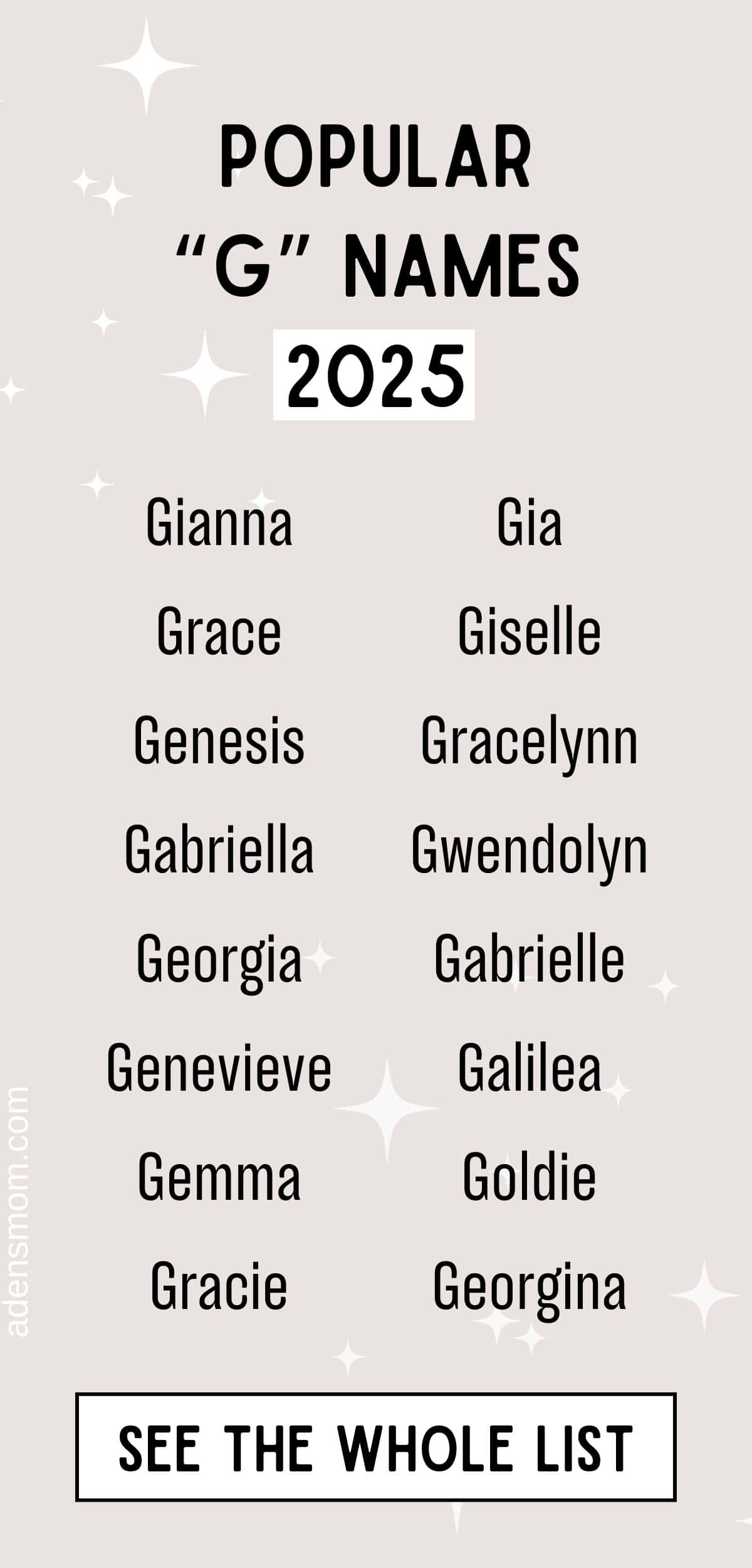 nomes com g feminino