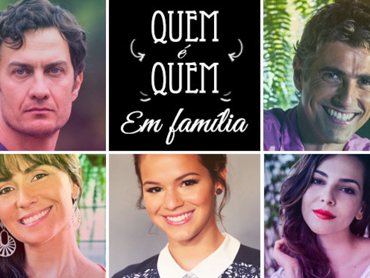 novela em familia personagens