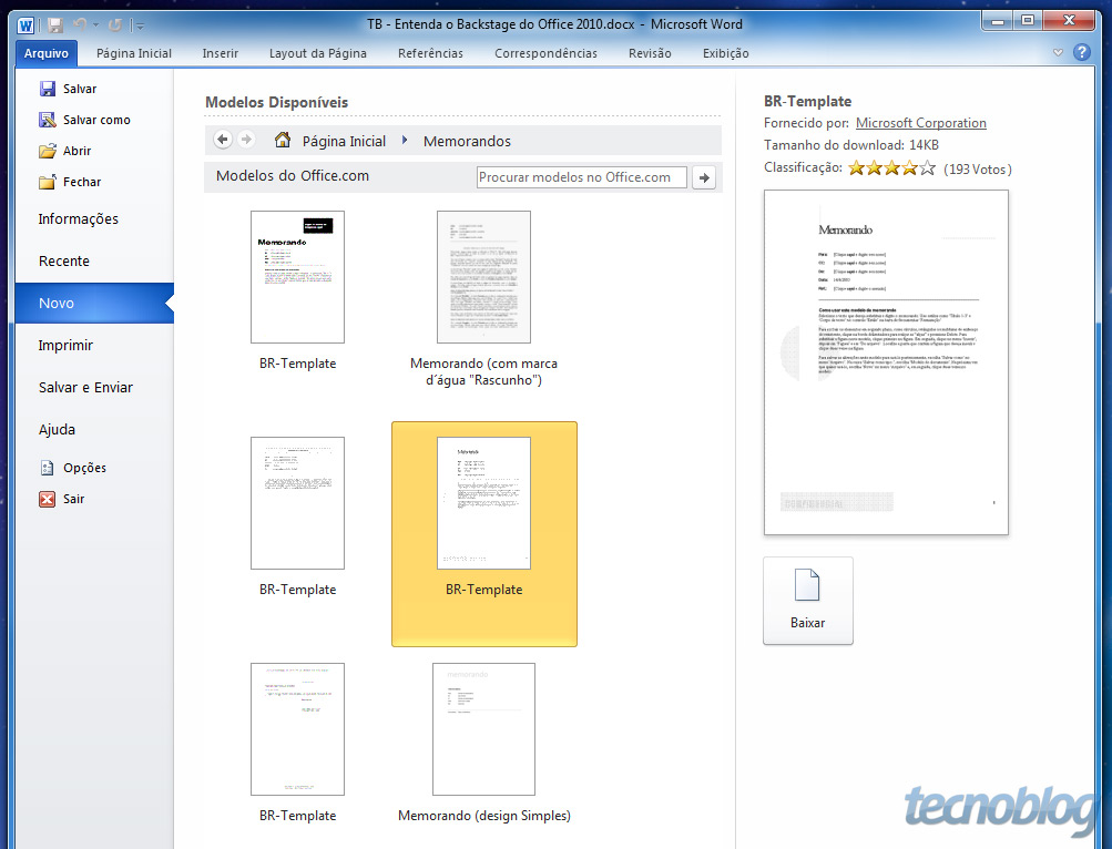 Desvendando a Exibição Backstage do Microsoft Office