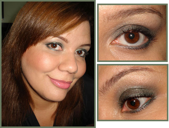 inspiração maquiagem para olhos verde escuro