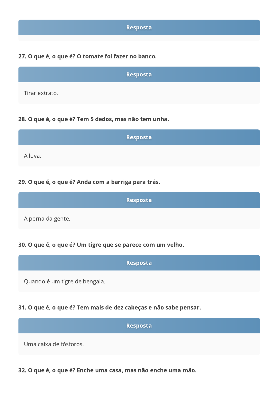 adivinhas para crianças