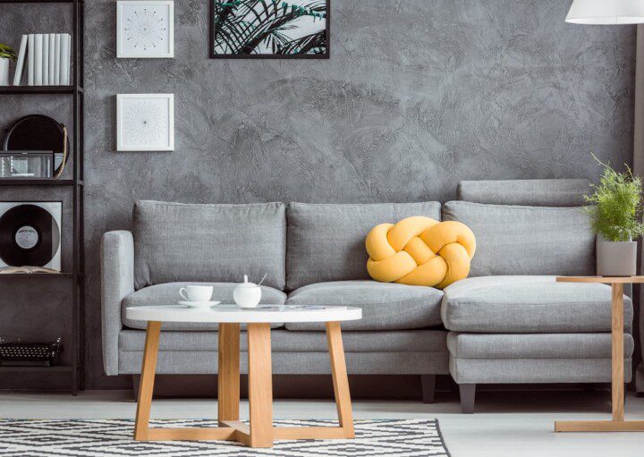 10 ideias de parede com textura para sala de estar