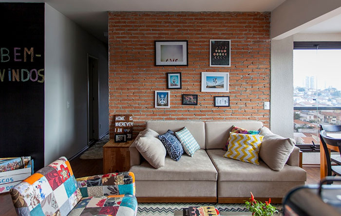 como fazer parede de tijolinho falsa