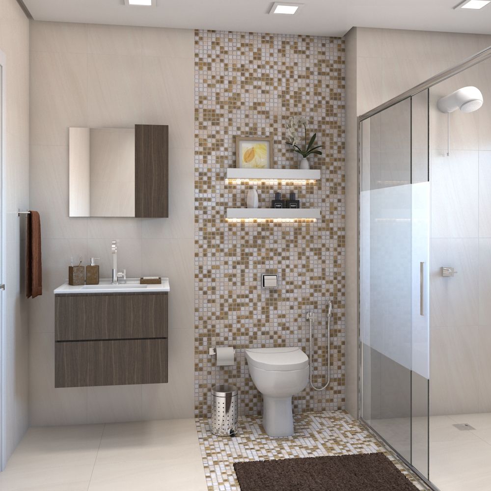 pastilha adesiva versus pintura banheiro