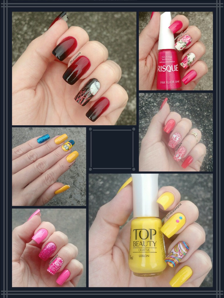 pelicula de unha com esmalte