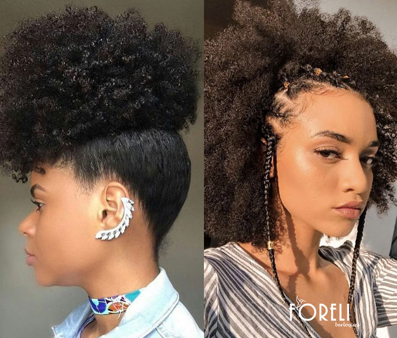 afro puff versus coque abacaxi qual melhor para crespo