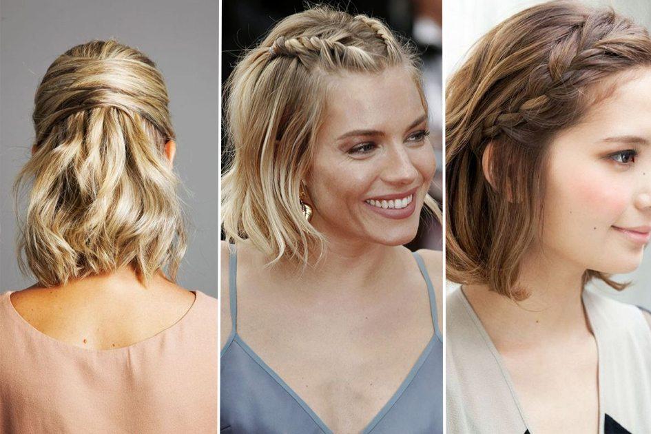 ideias de penteados para cabelo médio para festas