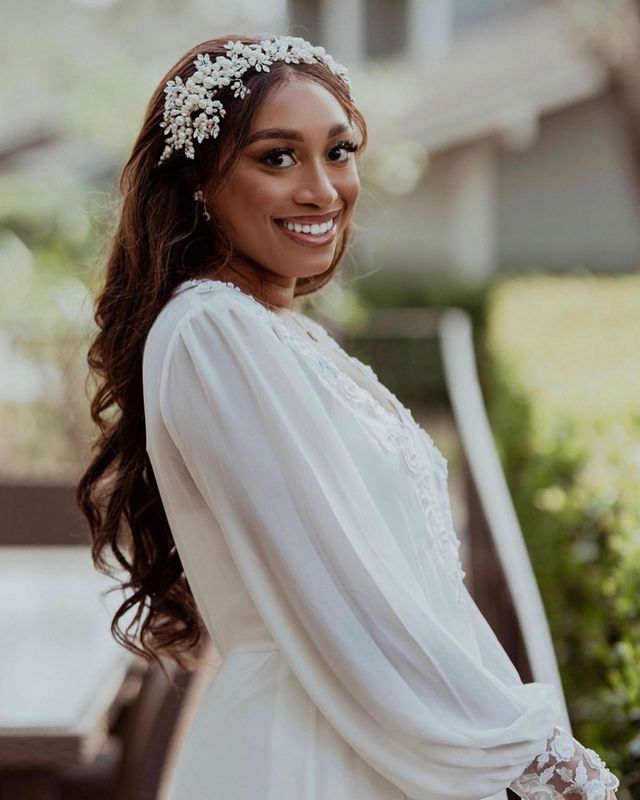 penteado cabelo solto semi preso