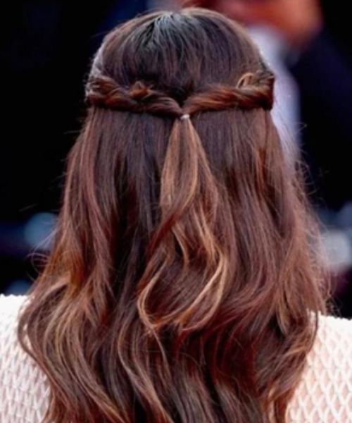 penteado cabelo solto liso