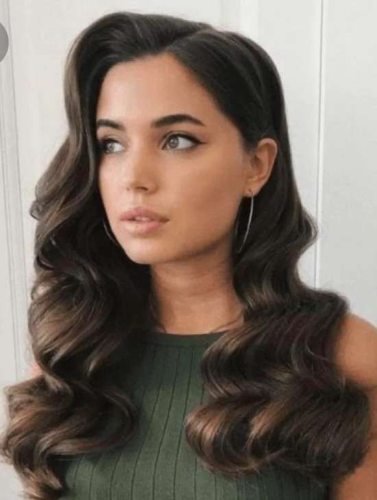 penteado cabelo solto semi preso