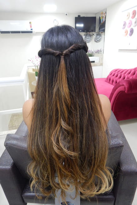 penteado para cabelo cacheado