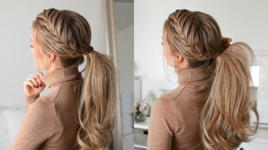 penteado com trança fácil