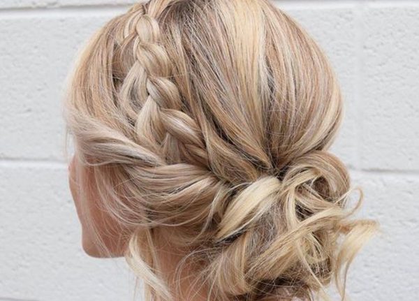 penteado para cabelo médio