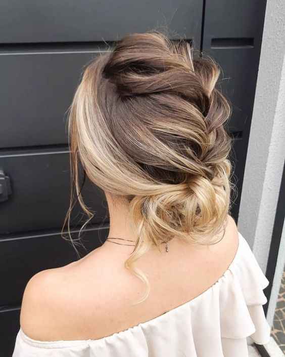 penteado para cabelo médio