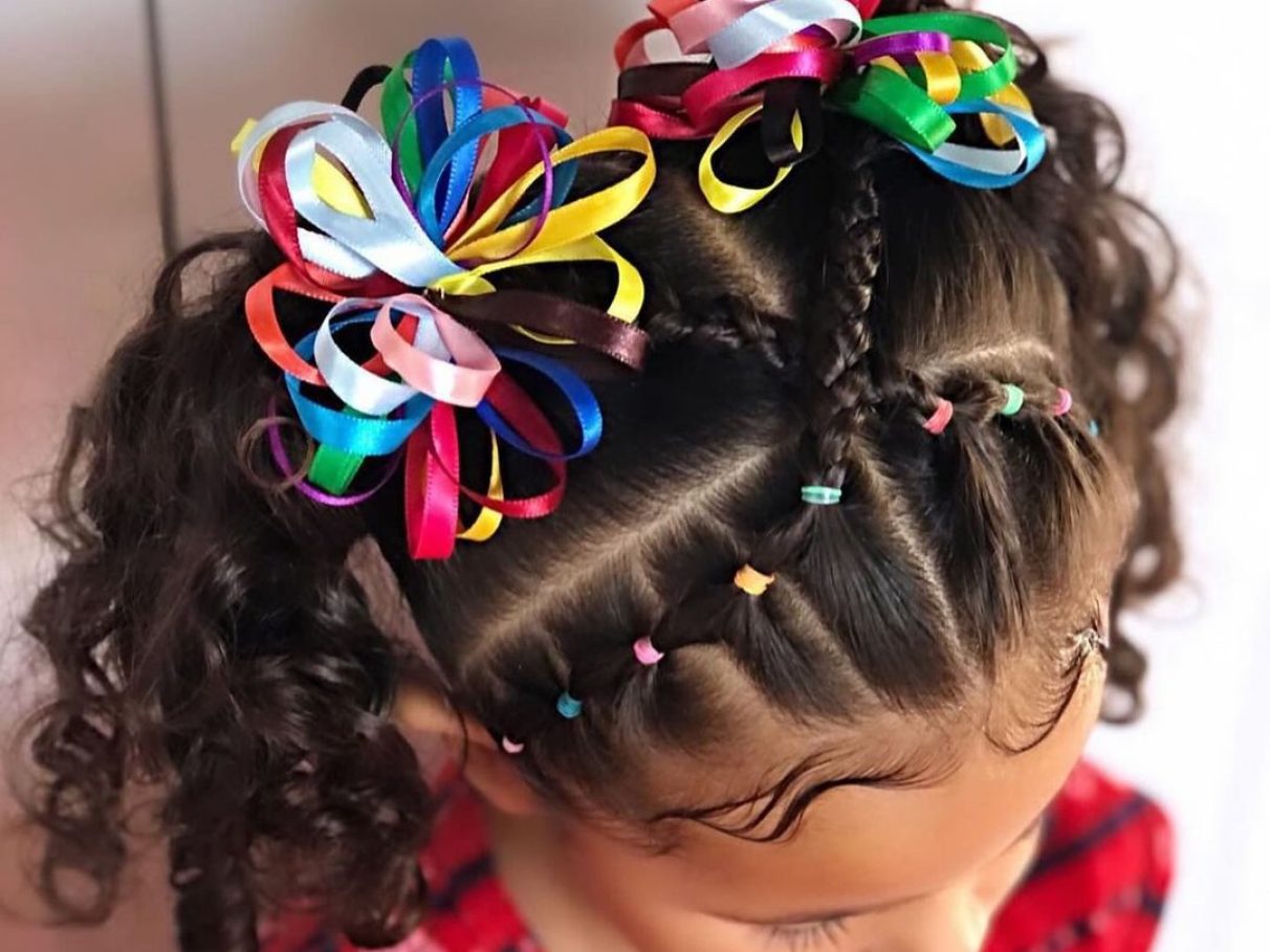 penteado junino infantil