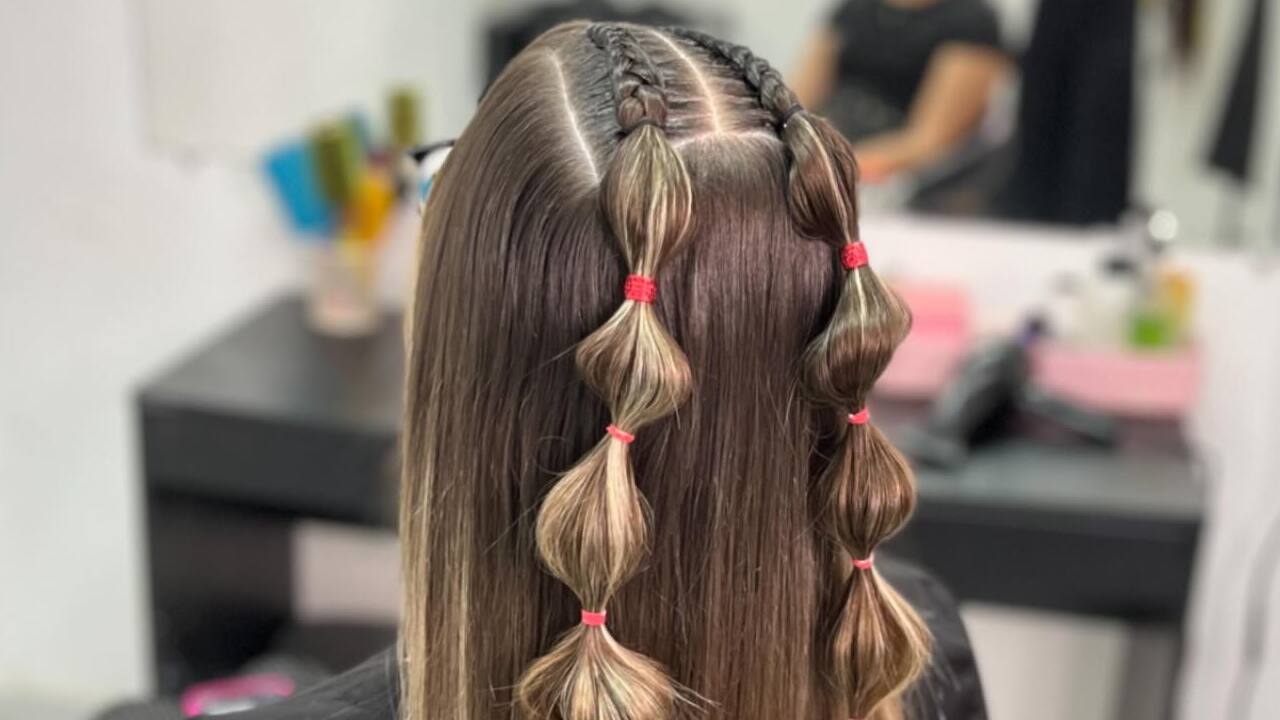 penteado junino com coque