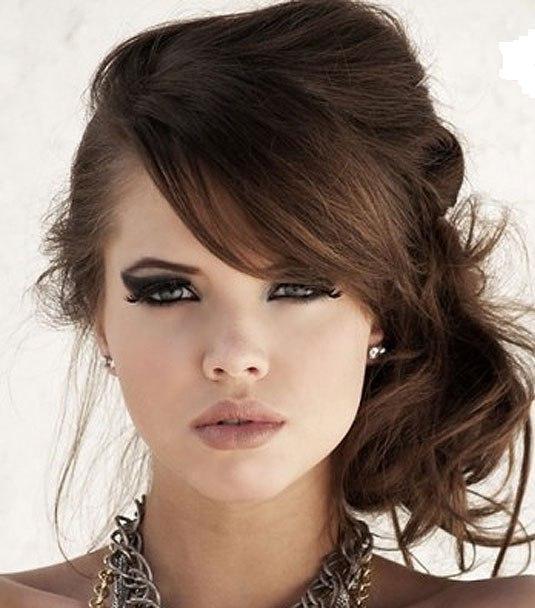 penteado de lado cabelo liso com grampo ou elástico qual o melhor