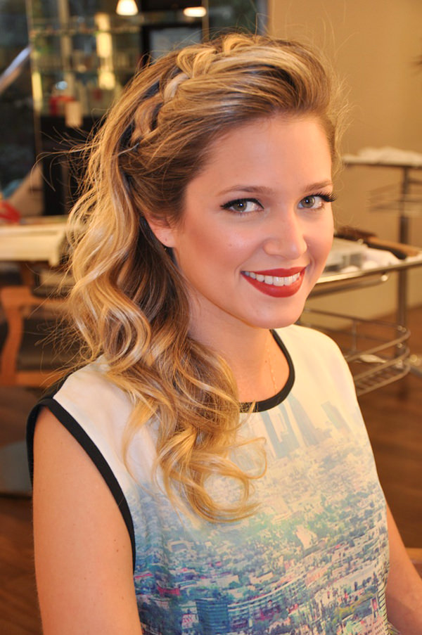 penteados para cabelo liso solto