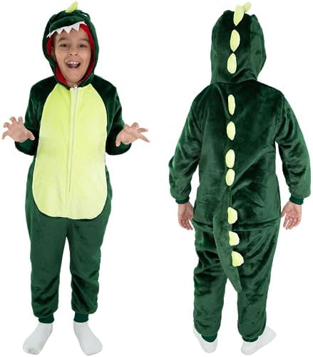 Pijama de dinossauro com cauda