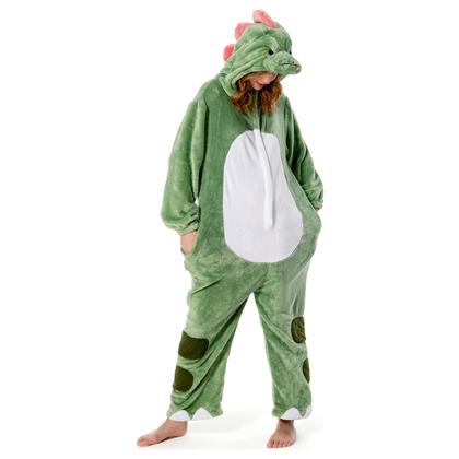 Pijama de dinossauro com capuz