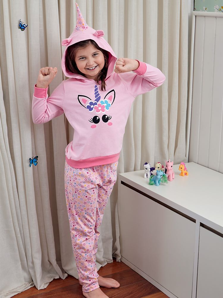 pijama infantil feminino algodão