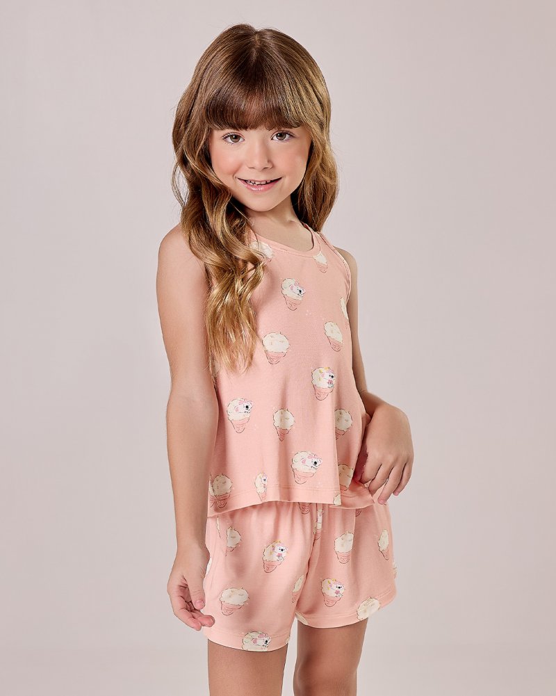 pijama infantil feminino flanelado
