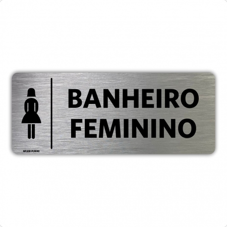 quanto custa uma placa de banheiro feminino personalizada